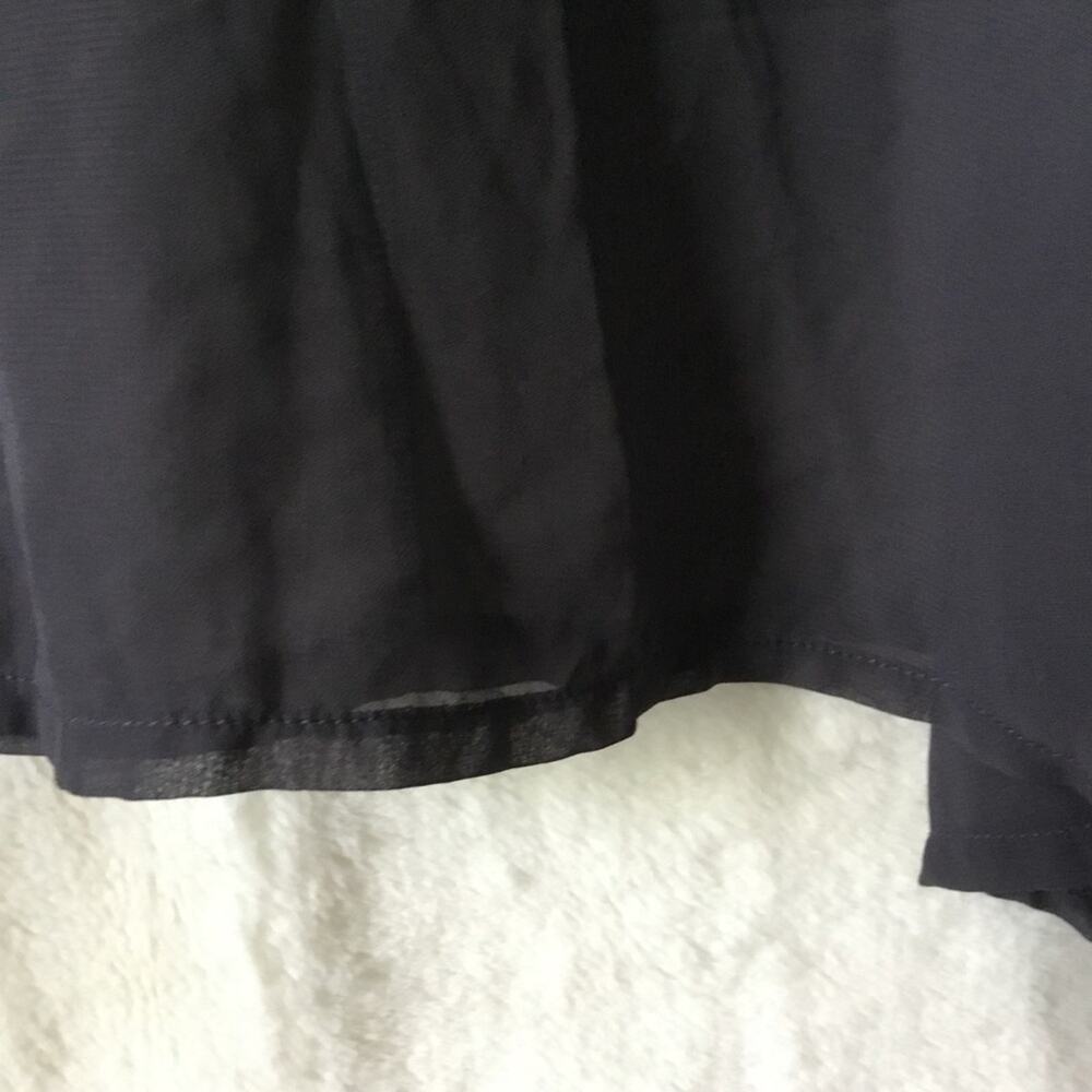 Marseille Gray Sheer Asymmetrical Hem Tunic - Picture 6 of 16